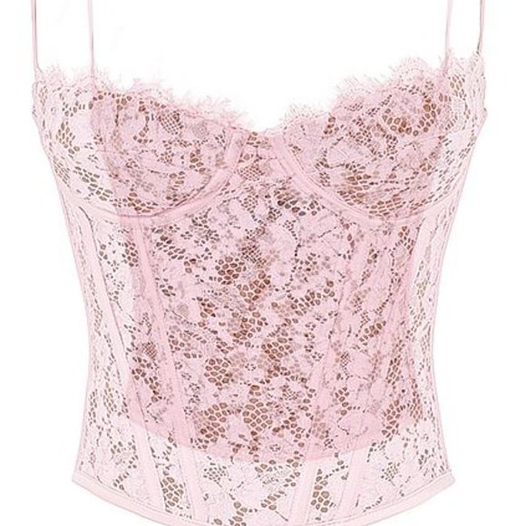 House of CB Tops House Of Cb Mila Rose Lace Underwired Corset